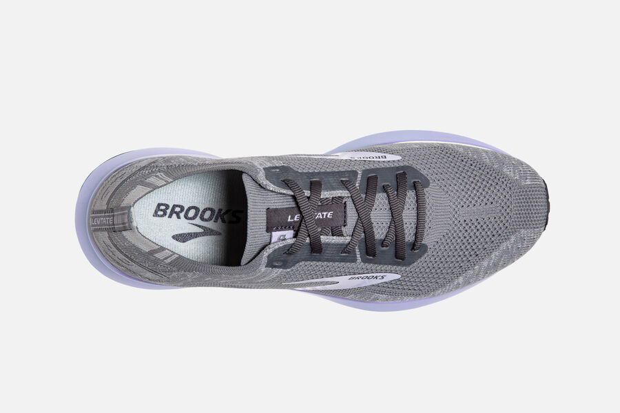 Brooks Running Shoes Womens Grey/Purple - Levitate 4 Road - 3140-BPEXF